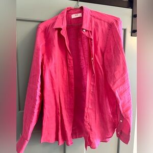 Uniqlo premium linen long sleeve shirt.